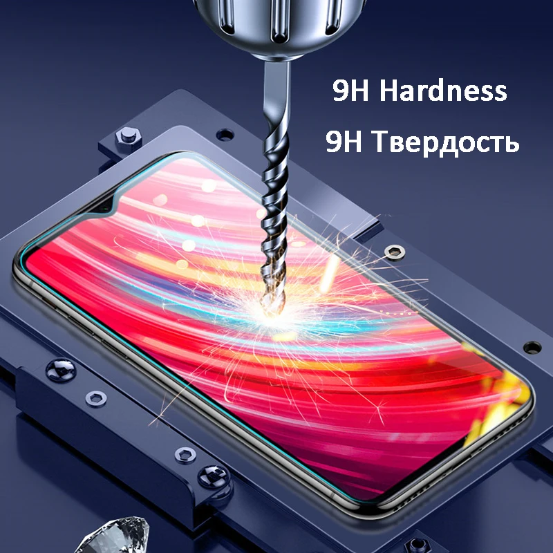 2 в 1 Защитное стекло для экрана Xiaomi Redmi Note 7 6 Pro закаленное защитное пленка