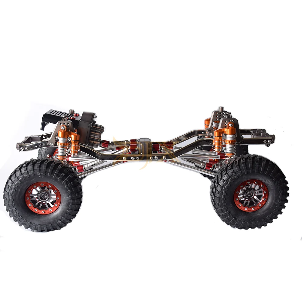 DJX CNC 313 мм 12,3 дюймов колесная база передний мотор в сборе рама шасси для 1/10 RC Гусеничный автомобиль осевой SCX10
