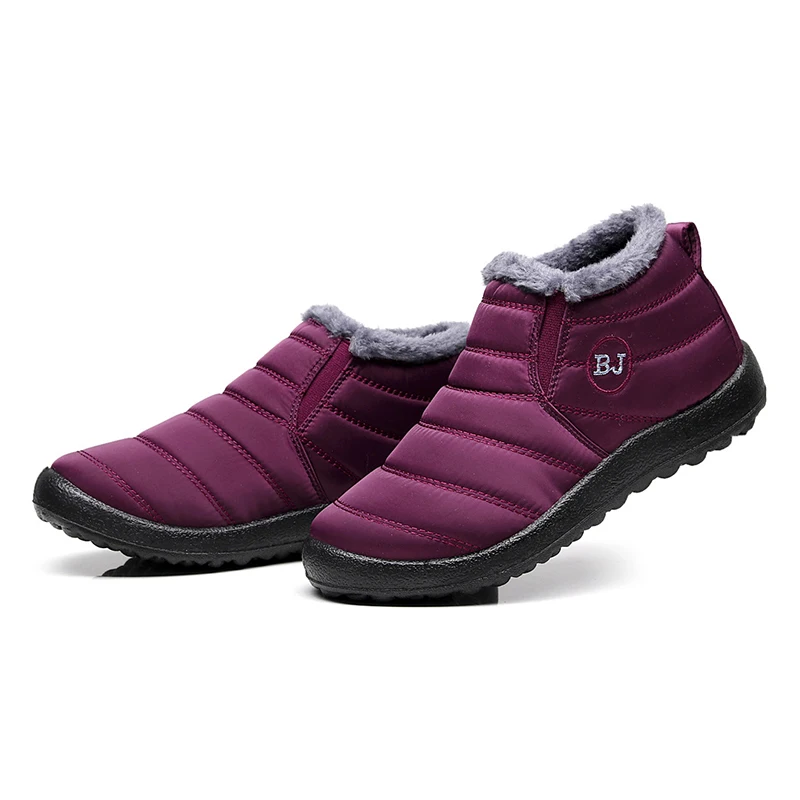 

Женские ботинки; Зимние Утепленные ботинки; Шерстяная хлопковая обувь; Ботильоны; Водонепроницаемые зимние ботинки; Bottes De Neige; Размеры 35-47; П...