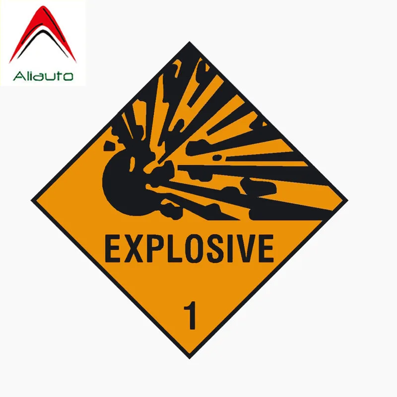 

Aliauto Reflective Car Sticker Explosive Warning Notice Mark Window Warning Personality Anti-UV Accessories PVC Decal,10cm*10cm