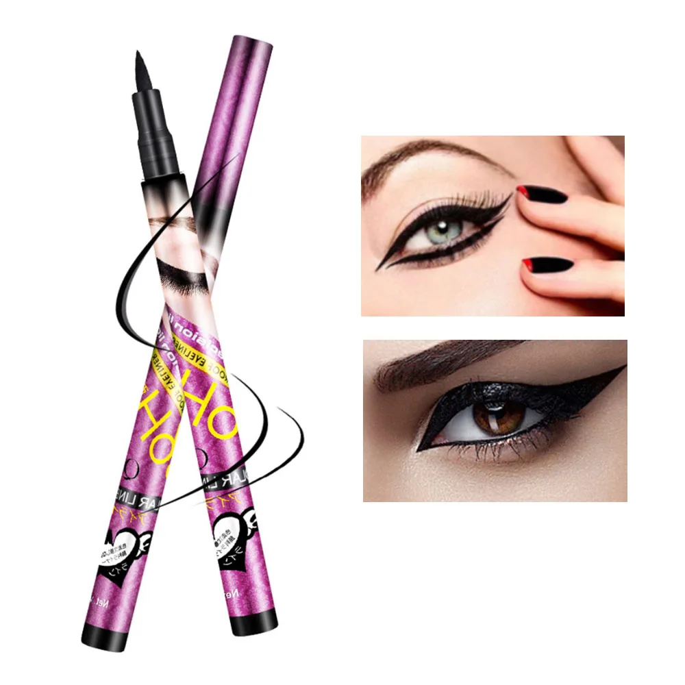

Beauty 1PC Black Liquid Eyeliner Stamp Professional Waterproof Quick-dry Long-lasting Eye Liner Pencil Pen Makeup Cosmetic Tool