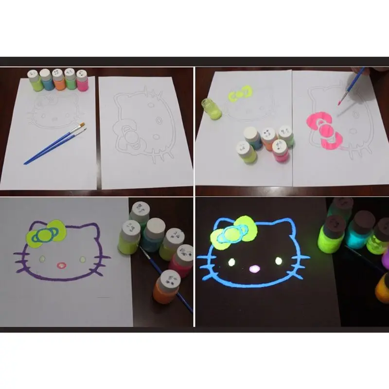 

Glow in The Dark Liquid Luminous Pigment Non-Toxic for Paint Nails Resin Makeup
