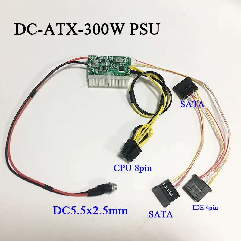 

DC input 12V high power pico DC-ATX 300W ATX 24Pin mini ITX PSU pico for PC computer network server