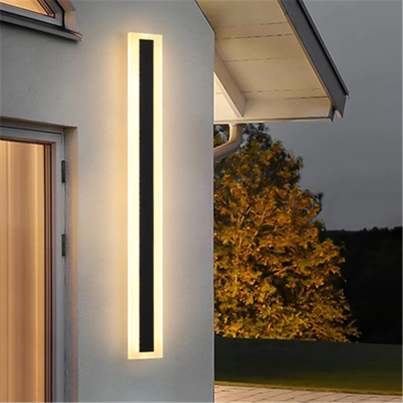 Modern LED wall lamp, IP65 waterproof, AC85-265v, suitable for living room, bedroom, corridor, balcony, indoor lighting