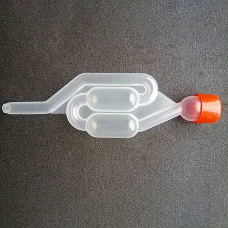 

50PCS Water Seal Exhaust One Way Home Brew Wine Fermentation Airlock Sealed Plastic Air Lock Check Valve Water Sealed Valves