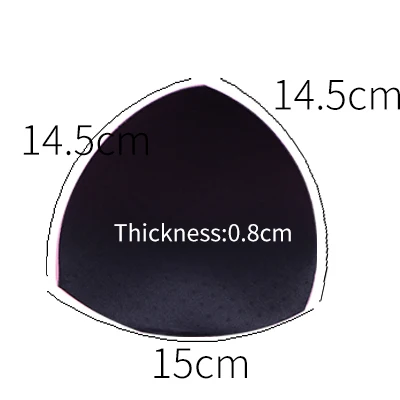 1pair 9 стилей, треугольные/круглые вставки, пушап, подушечки для бюстгальтера, съемный усилитель, женские подушечки для бюстгальтера, мягкая поролоновая губка, купальник, подушечки для бикини, 1 пара - Цвет: 1pair