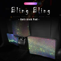 car seat back anti child kick pad rhinestone auto protector automotive sparkling bling accessories
