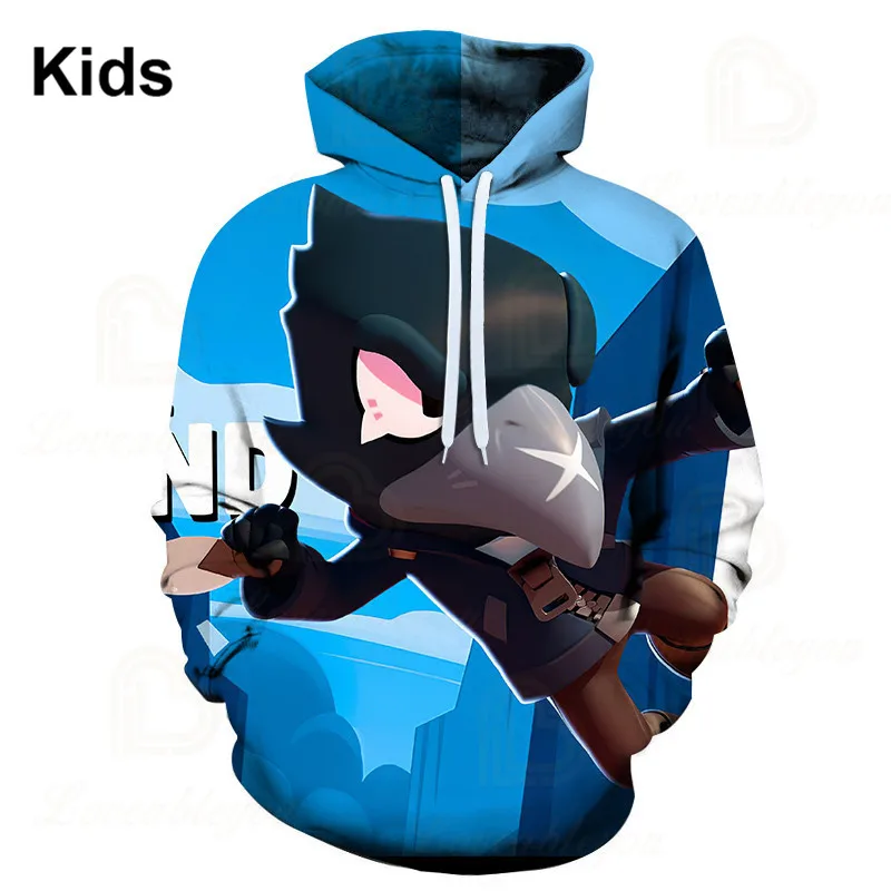 

Children's Kids Shooting Game Spike Leon and Star 3d Hoodie Jacket Boys Girls HarajukuLong Sleeve Jacket Coat Baby Clothes