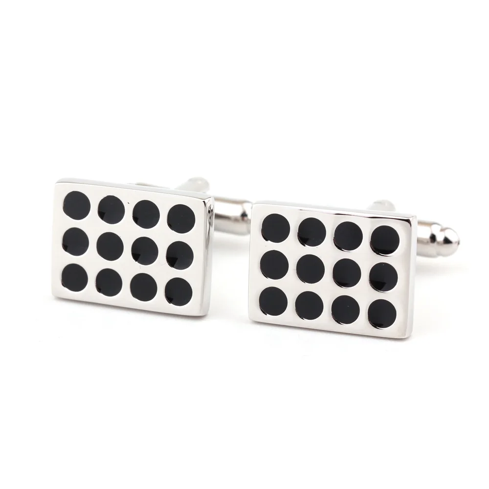 New Brand Cuff Links black strip design for men cufflinks Paint men's shirt buttons Luxury brand cufflink cuff link | Украшения и