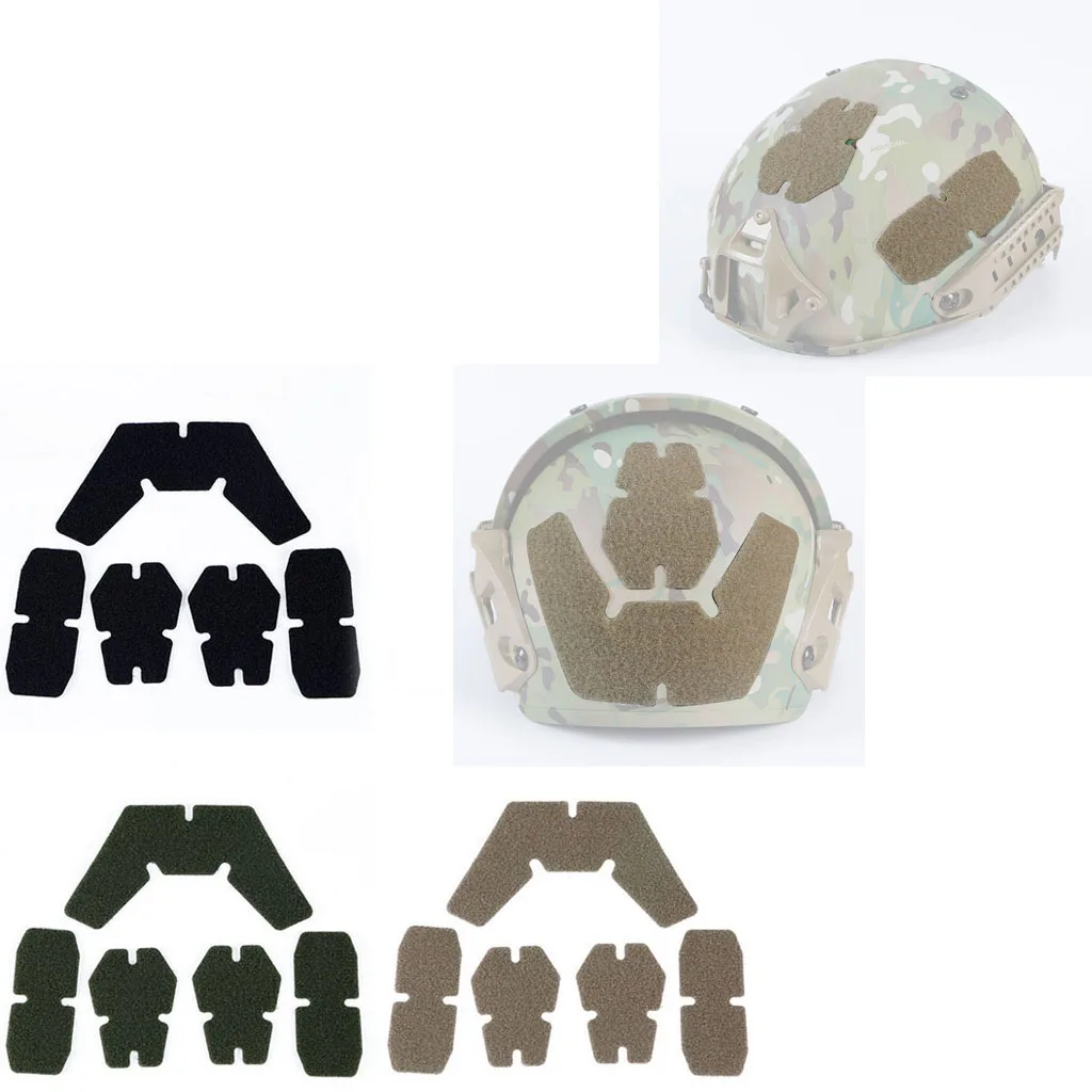 

5pcs Tactical Helmet Hook And Loop Sticker Patch Set For WST-AF Helmets Easy Installation