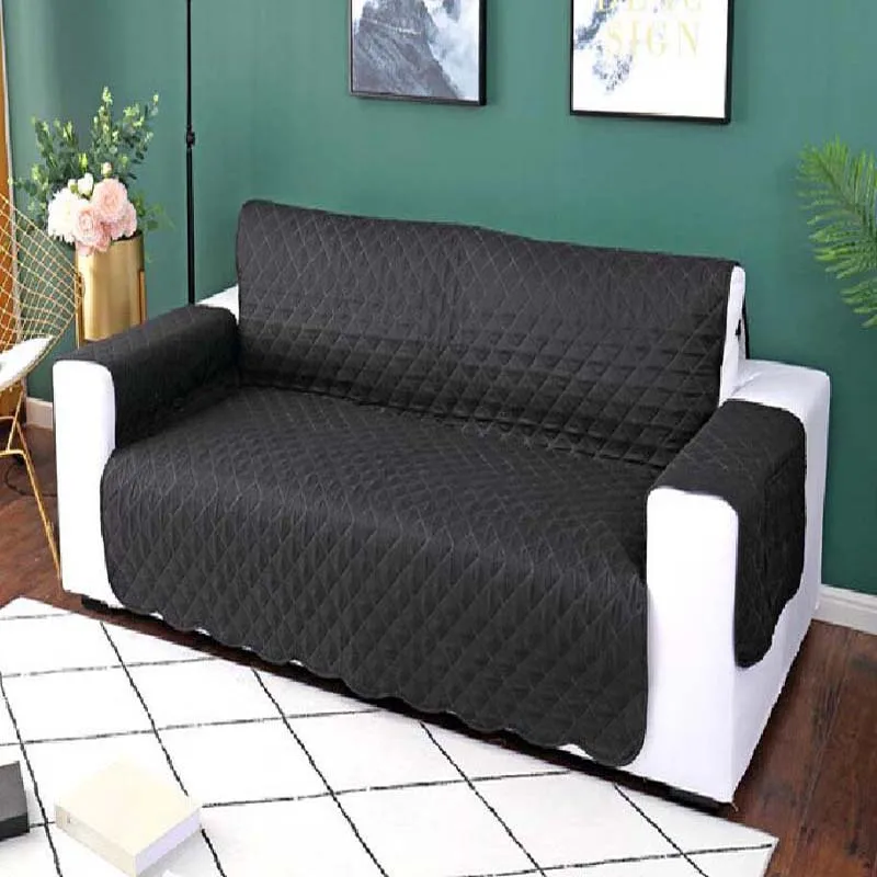 black Шезлонг Davenport чехол для сиденья Водонепроницаемый диванчик Settee Slipcover мебель защитный чехол ткань собаки царапины матрас коврик - Цвет: black