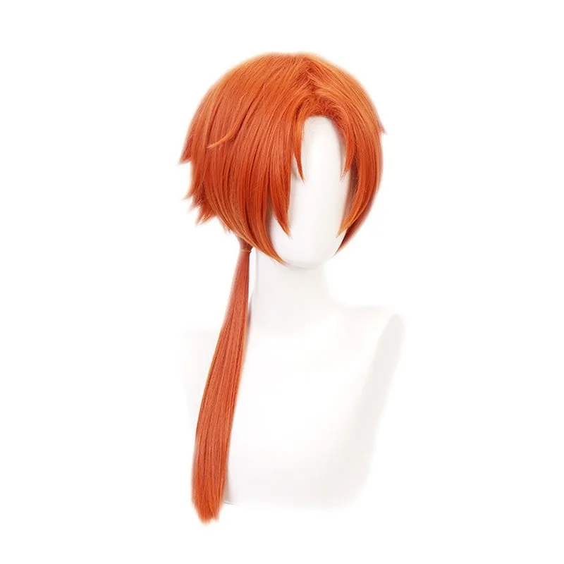 

Toilet Bound Jibaku Shounen Hanako Kun Kurai Akane orange long straght Cosplay Synthetic Hair Carnival Halloween + Free Wig Cap