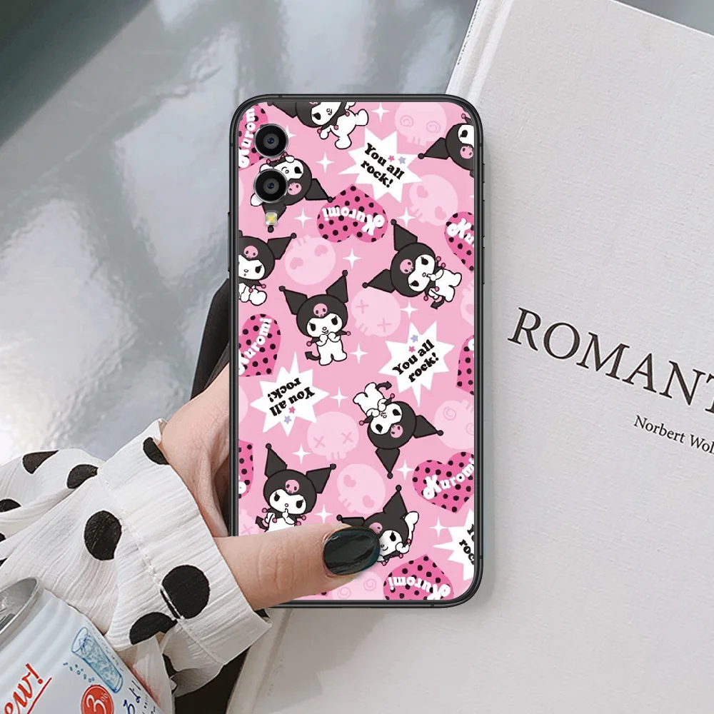 

Kuromy Cartoon Cute Phone Case For Huawei Honor 6A 7A 7C 8 8A 8X 9 9X 10 10i 20 Lite Pro Play Black black Bumper Tpu Cell