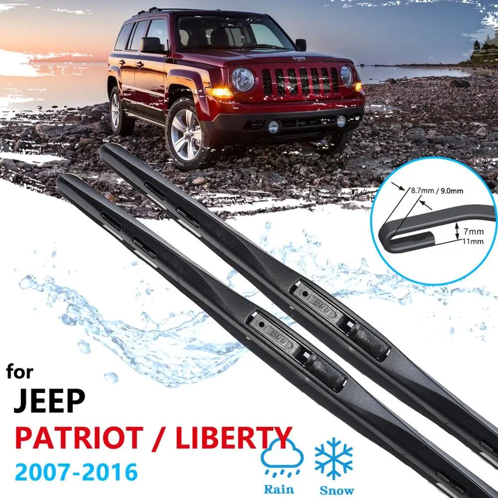 

for Jeep Patriot 2007~2016 Liberty Car Wiper Blades Front Window Windscreen Windshield Car Accessories 2008 2009 2010 2014 2015