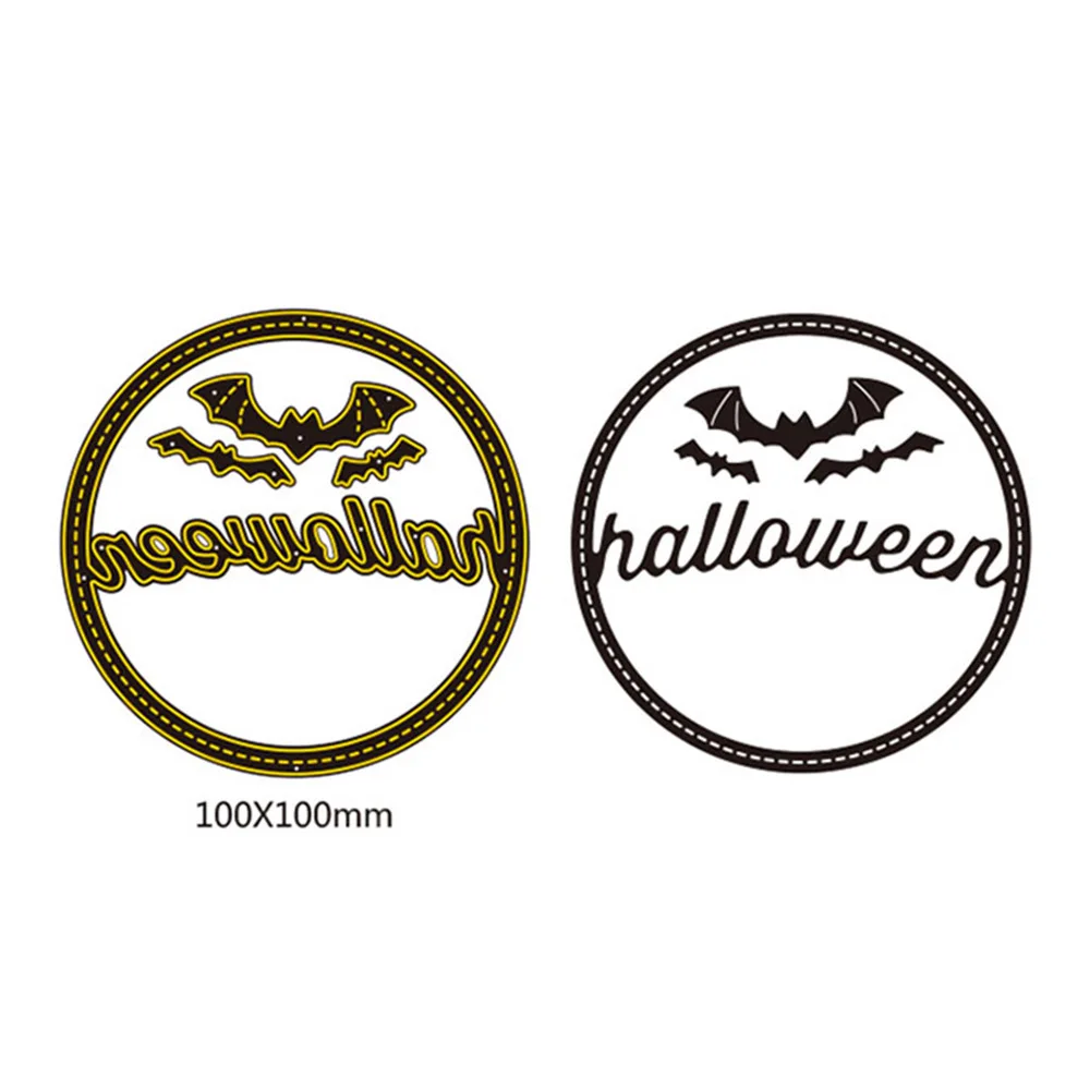 100X100 мм Хэллоуин летучая мышь для изготовления скрапбукинга поздравительная