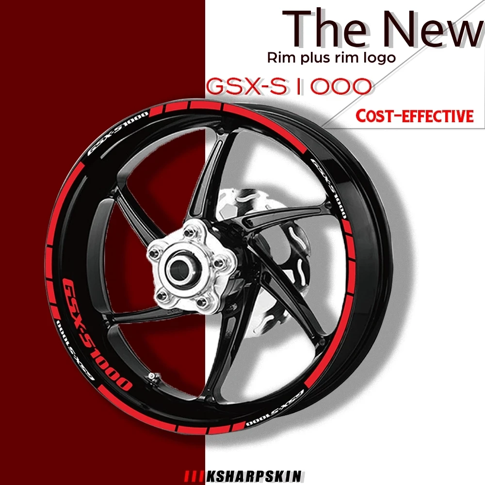 

Motorcycle Tire Waterproof Reflective Stickers Motorcycle Decal Stickers For SUZUKI gsx-s1000 GSXS 1000 GSXS1000