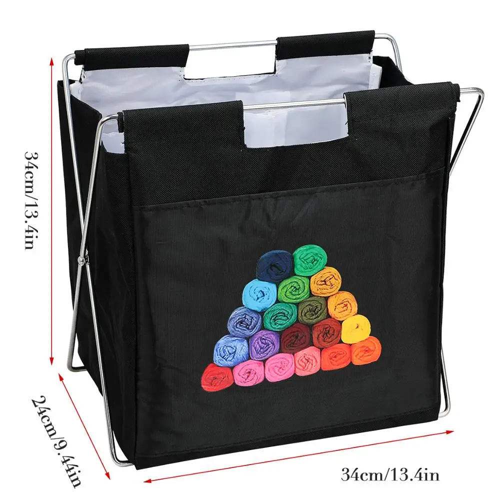 Складной чехол для хранения шерсти и пряжи хозяйственная сумка тоут крючков