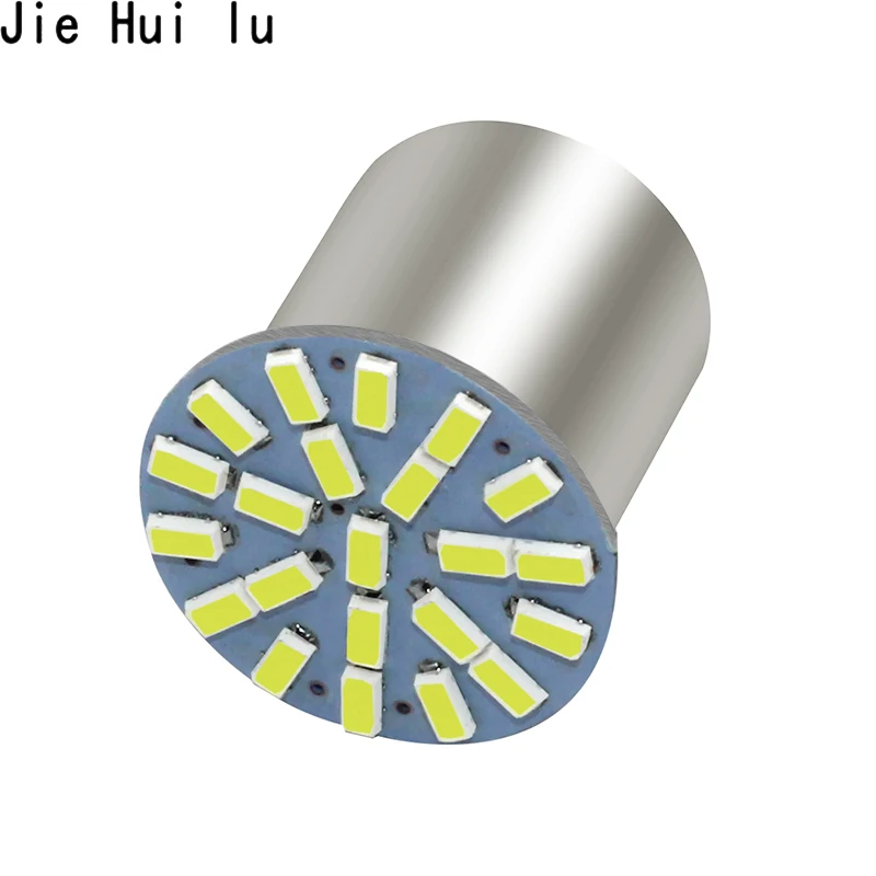 20 шт 1156 1157 BA15S Bay15d P21w 22 Smd СИД светильник 3014 SMD Автомобильная светодиодная лампа 1206