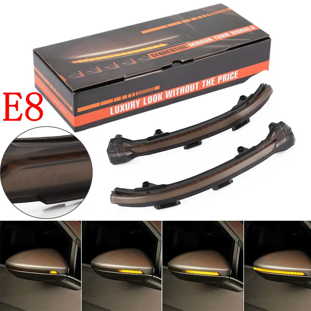

2 pieces Side Mirror indicator dynamic blinker LED Turn Signal Light For VW Golf 7 MK7 7.5 GTI R Sportsvan Touran L II