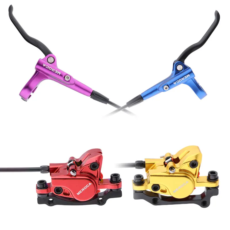 MEROCA MTB Oil Disc Brake Aluminum alloy 160mm Rotor MT500 Left Rear Right Front 2 Piston Bicycle Hydraulic Brake