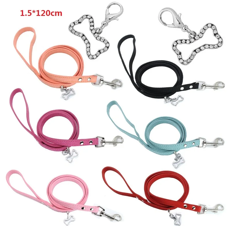 Ошейник стразы из искусственной кожи для собак аксессуар питомцев ошейник с