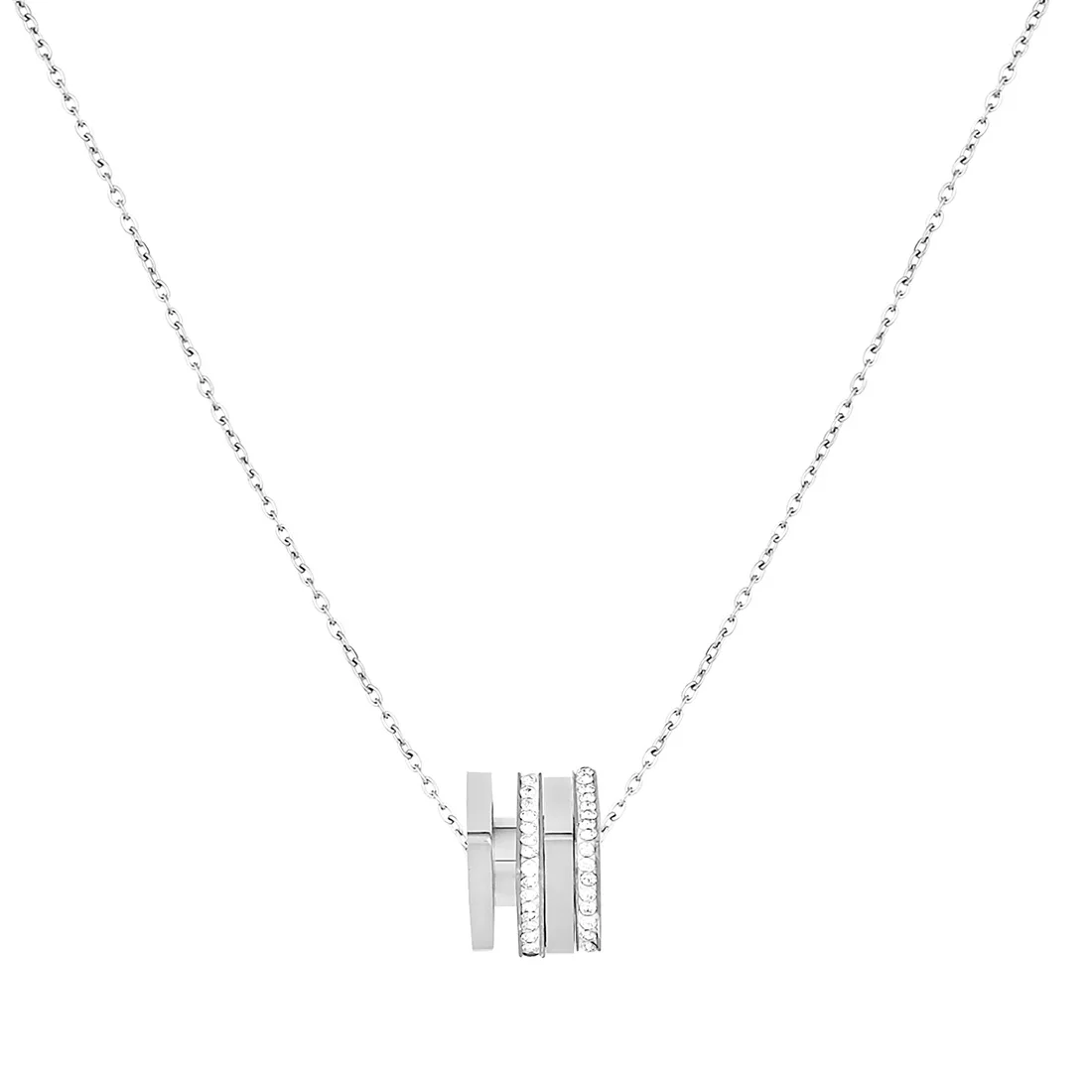 

Parigi PRGJEL1118 Women Necklace Valentine's Day Gift Steel Metallic Gray Birthday Gift for Womens Mothers Day Gift