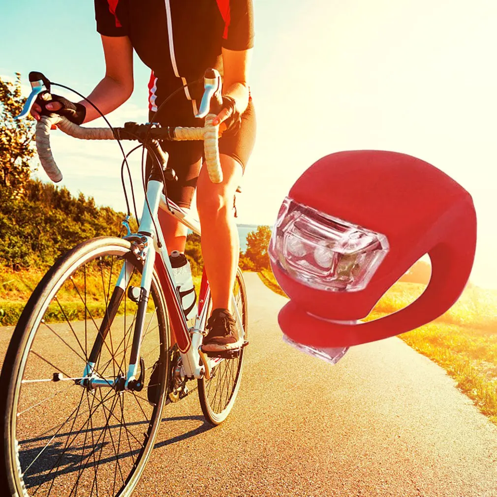 

Bright Silicone LED Cycling Lamp Waterproof Bike Front Light Bicycle Headlight Durable Bycicle Handlebar Lamp