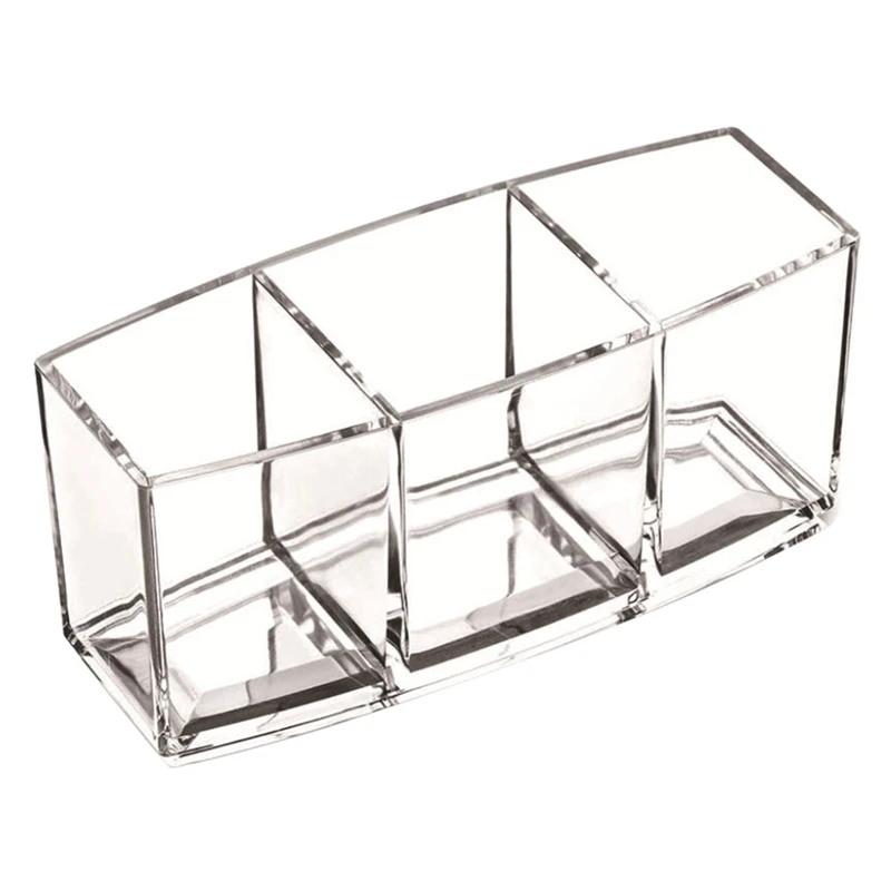 

Держатель для кистей для макияжа, органайзер для макияжа, коробка для хранения косметики, подставка для карандашей для помады, бровей, прозр...