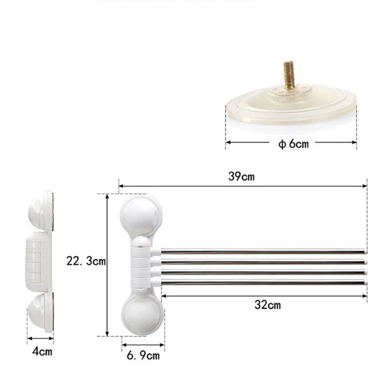 Держатель для полотенец из нержавеющей стали вращающийся на 180 градусов | Дом и