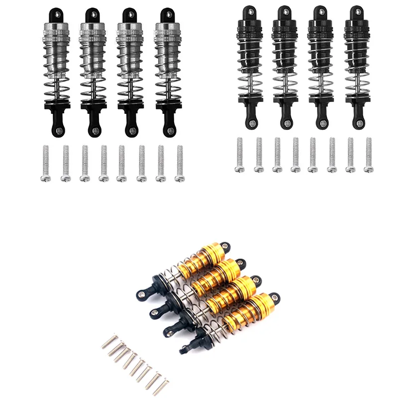 

4Pcs Metal Shock Absorber Damper Replacement Accessory Fit for WLtoys 144001 1/14 RC Drift Racing Car Parts