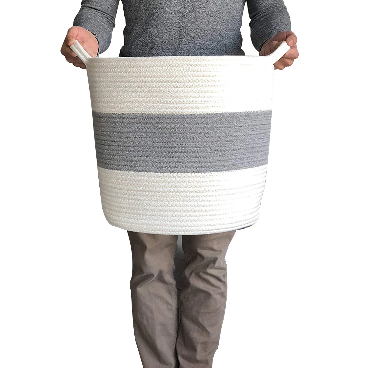 1 шт. большая корзина для хранения 2020 Новая мода комплект одежды из хлопка: Тканое