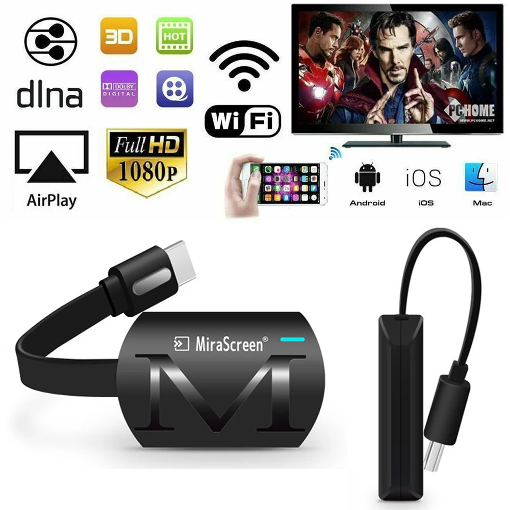 

TV Dongle 2.4G Wireless HDMI Wifi Microcast G4 Wireless Screen Mirroring HD Wifi Display Receiver SmartPhone To Large Screen TV