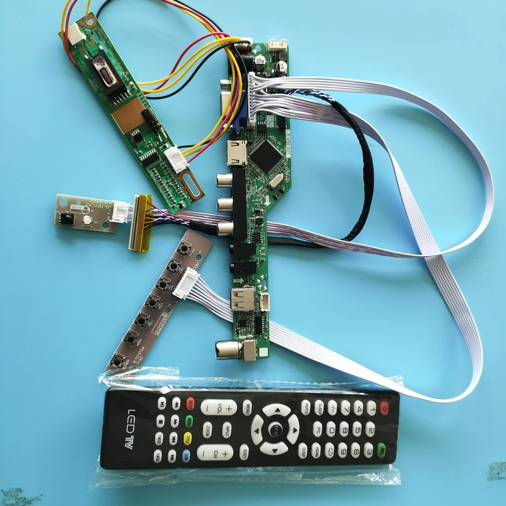 

Kit For LTN141AT02-301/001/101 Remote Audio Display USB Screen LED 1280x800 Panel HDMI LVDS VGA LCD AV TV Controller Board 14.1"