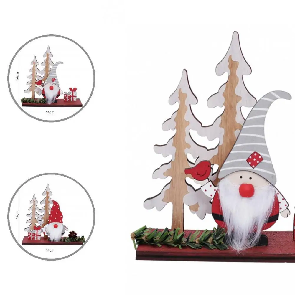 

Wood Premium Wood Crafts Xmas Ornaments Portable DIY Crafts Delicate for Decoration