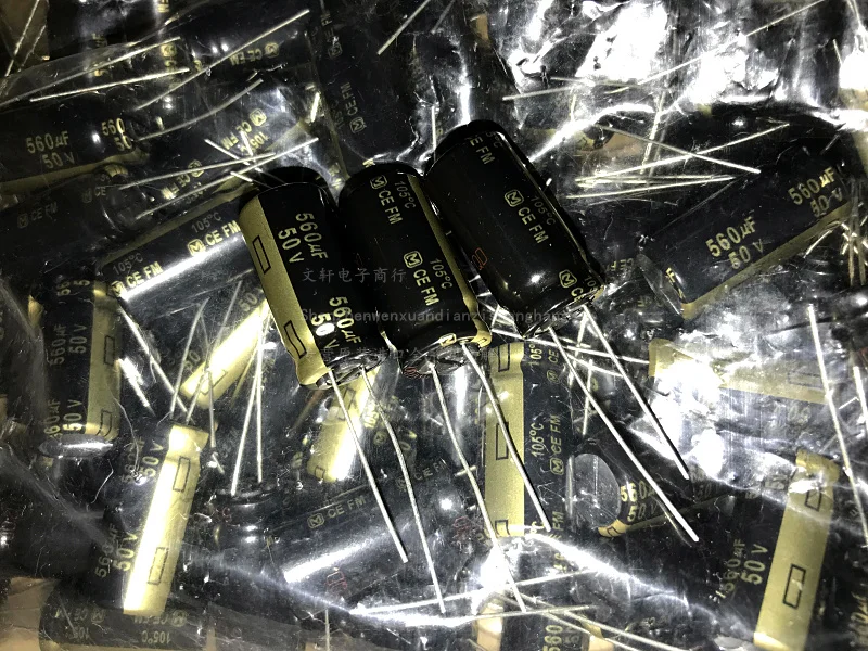10 шт./20 шт. matsushita конденсатор с алюминиевой крышкой серии FM 50V560UF 12.5X25MM ультра