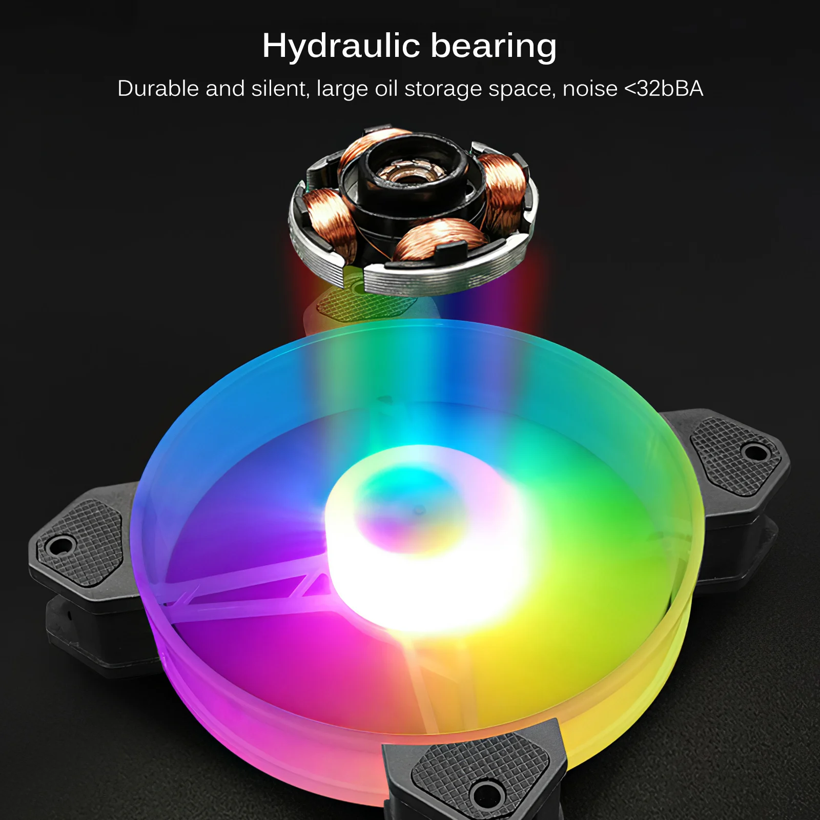 

Computer Case Fan CPU Radiator Glow Top Cover Cable or Motherboard Control with 4 Heat Pipes Efficient Cooling CPU Cooler Fan