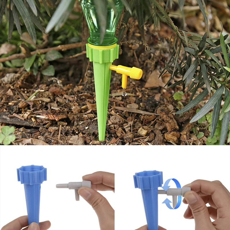 

1Pcs Plant Water Seepage Organ Automatic Drop Dawdler Valve Adjust Flower Self Watering Spikes Stakes Irrigation System