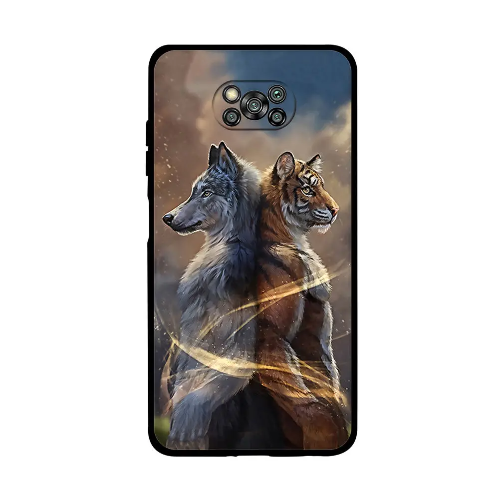 for xiaomi poco x3 pro case silicone soft cat phone cover for poco x3 nfc case tpu black funda for poco x 3 nfc pocox3 pro free global shipping