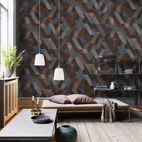 modern non woven geometric pattern lattice wallpaper living room nordic sofa tv background wall bedroom 3d wallpaper home decor