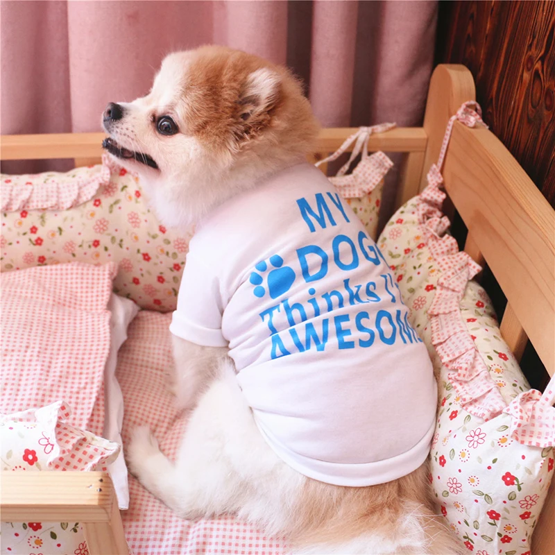 

New Fashion Fun Pet Dog Clothes for Small Dogs Puppy Pets Clothing Cute T Shirt Winter Warm Dog Coat Jacket Vest Letter Printed