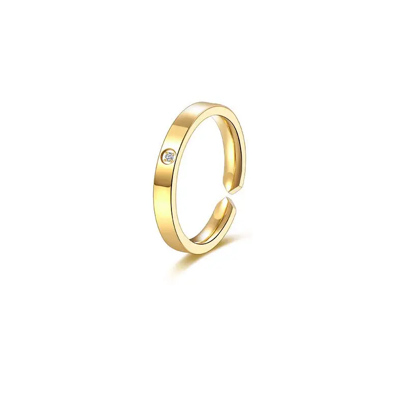 

Brosway Fashion Couples Ring Eternal Love Couple Ring A Pair of Titanium Steel Ring Simple Student Open Ring Men and Women Ring