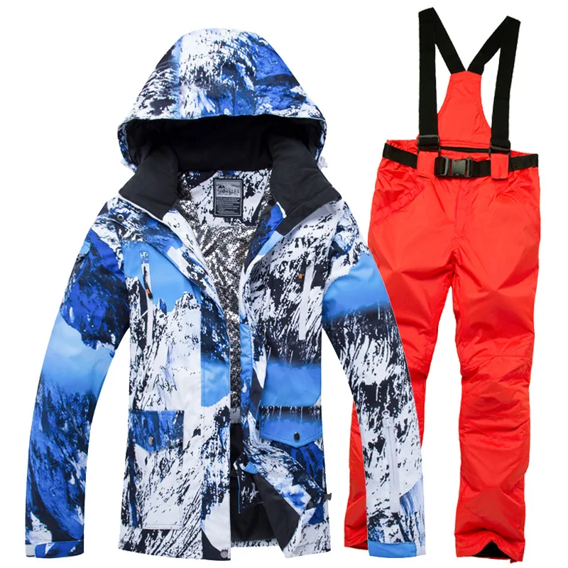 2020 Hood Warm Jacket Overalls Woman Ski Suits Camouflage Winter Suit for Women Skiing Sport Snowboard Female Snow Clothes -30 | Спорт и