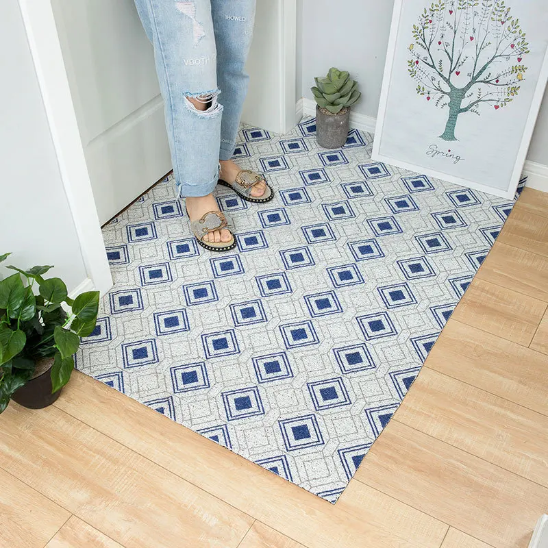 

Doormat Dust Removal Door mat Carpet PVC Wire Loop Anti-Slip Floor Mat Mats For Outdoor Indoor Entrance Kitchen Bathroom Rug