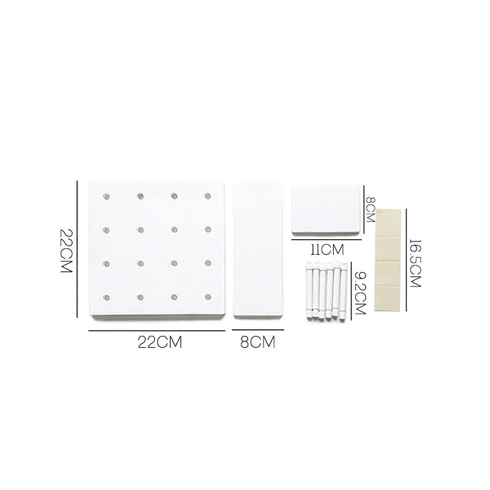 

Punch-free Plastic Hole Plate Storage Rack Wall-Mounted Hanging Board Hook Kitchen Storage Shelf Holder Organizer Wall Decor