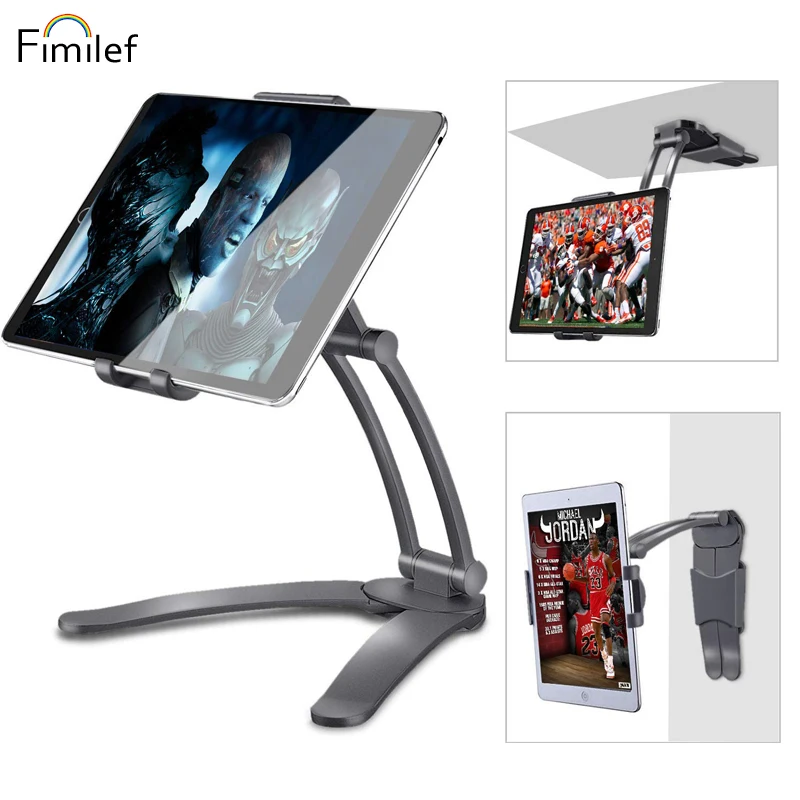 Fimilef 2 в 1 Кухня планшетный Стенд настенный кронштейн для телевизора/под шкаф