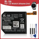 Оригинальный сменный аккумулятор 570 мА  ч BL-S6 для LG Watch Urbane 2nd Edition LTE W200 W200A, аккумуляторы для часов