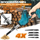 Сабельная пила, Беспроводная электрическая пила для резки дерева, металла, пластика, электропила 4000 об.мин., аккумулятор Makita 18 в