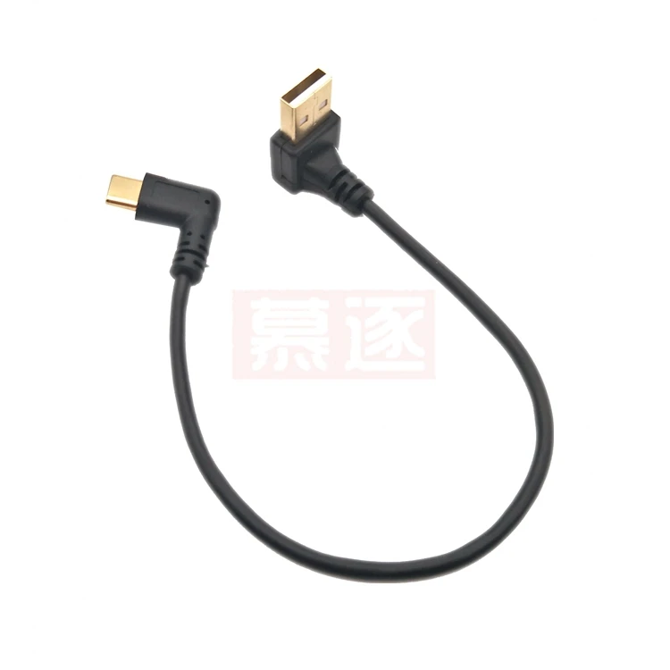 Позолоченный угол USB2.0 (тип A) папа — USB3.1 C) Угол вверх и выброса Разъем USB-кабеля для