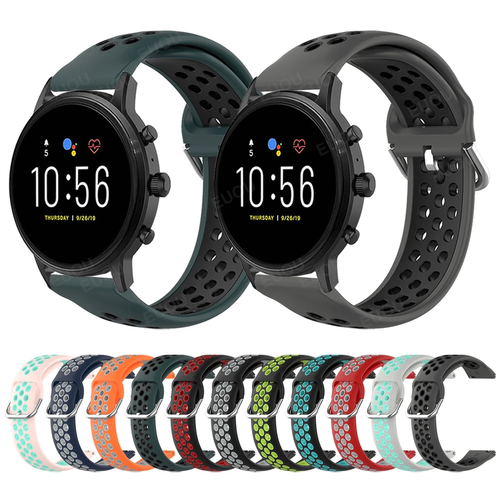 

Sport Silicone Strap Band For Fossil Gen 5 Wristband Gen5 Carlyle HR/Julianna/Garrett Watchband Bracelet Replaceable Accessories