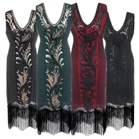 women 1920s flapper dress vintage 20s dresses fringed for party prom